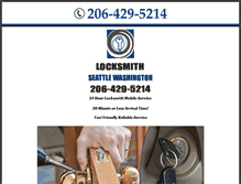 Tablet Screenshot of locksmithseattlewashington.com